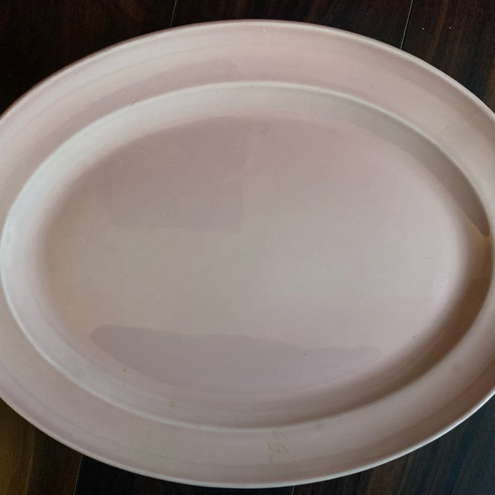 Luray pastels 
Platter plate
Vintage 
Pink pastel color